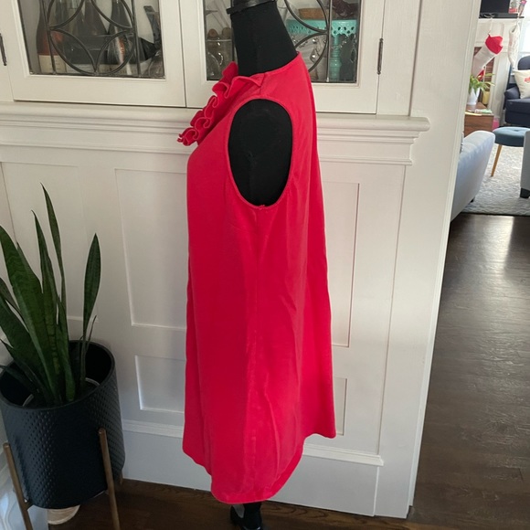 Red cotton Talbots dress - Picture 2 of 6